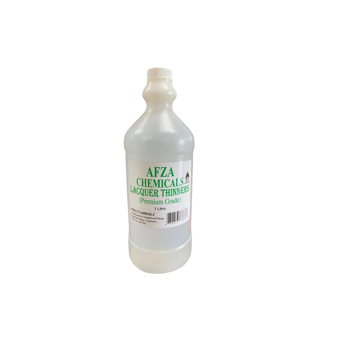 AFZA Lacquer Thinners-Premium Grade lacquer Thinners, Available in 500ml, 1 litre and 4 litre sizes. AFZA Lacquer Thinners-Premium Grade lacquer Thinners, Available in 500ml, 1 litre and 4 litre sizes.